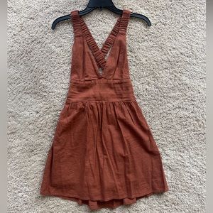 Abercrombie & Fitch linen cross back romper.